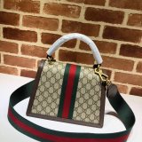 Gucci Fashion 476541 GG Supreme Queen Margaret Small Top Handle Bag