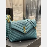 High Quality Designer Loulou Replica Saint Laurent Handbags Green Wholesale