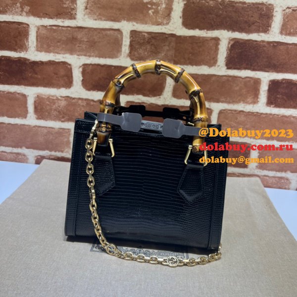 AAA Quality Replica Gucci Diana lizard 675800 bag