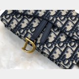 Best Dior Oblique Saddle Belt Replicas Bag Blue