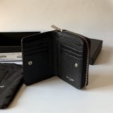 AAA+ Saint Laurent monogram compact zip around wallet black