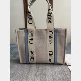 Best Quality Chloe Woody Tote Bag in Cotton Canvas 36CM