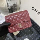 Knockoff CC Lambskin Flap Bag 17cm AS1115