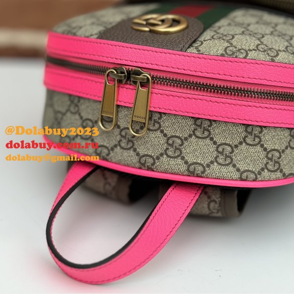 Fuchsia Top Quality 547965 GG Supreme Ophidia Gucci Copy Backpack Bag