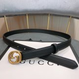 Gucci Belt With Double G Buckle 20mm,30mm,40mm Black Luxury