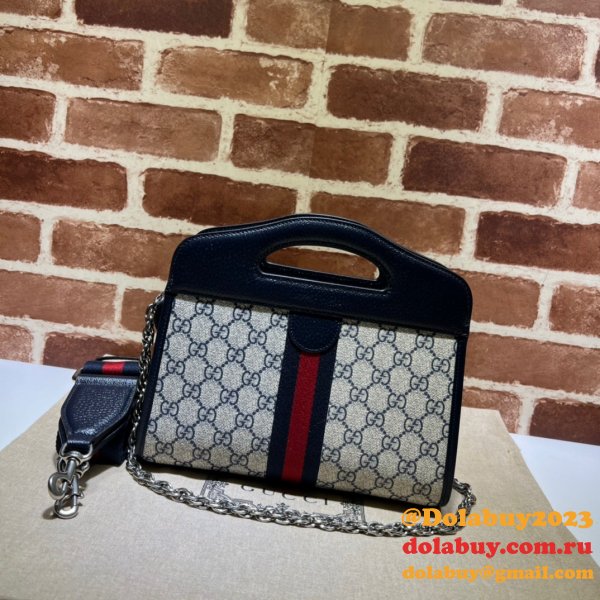 Gucci 1:1 replica 693724 Ophidia small tote with Web Top Handle Bag