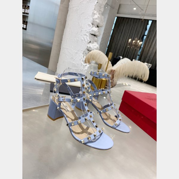 Replica valentino ROCKSTUD CALFSKIN ANKLE STRAP SANDAL