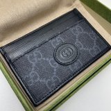 Knockoff Gucci 673002 Card case with Interlocking G Holder for Men