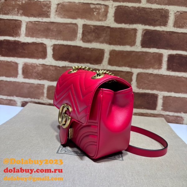 Copy Gucci Replica GG Marmont Shoulder Wholesale 739682 Luxury Bag