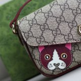 GG Mini Shoulder Bag With Cat Detail #818764