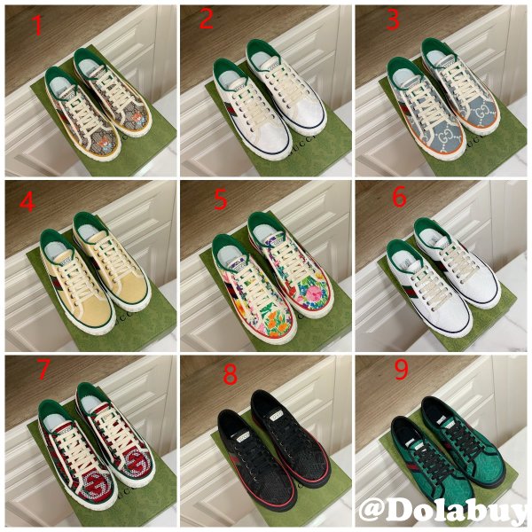 Duplicate Men/Women Best 1977 Gucci Replica High Quality Canvas Shoes