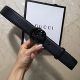 Gucci Belt With Double G Buckle 38mm-5 UK Black