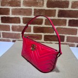 Gucci 1:1 Mirror GG Marmont 739166 Shoulder Red Fake Bag