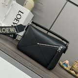 Inspired Loewe Small Puzzle Bag In Satin Calfskin 24CM With Strap