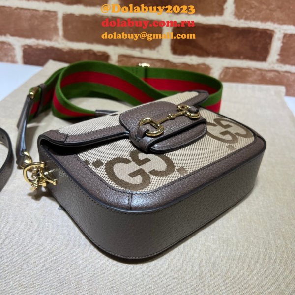 Gucci high quality replica 658574 Horsebit 1955 jumbo handbags