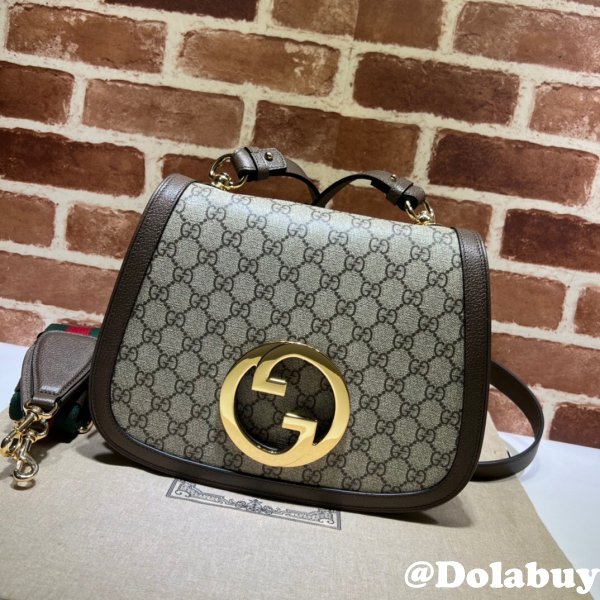 Faux Gucci Medium bag Messengers round Interlocking G 699210