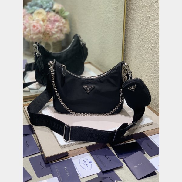 AAA+ Prada Tessuto Nylon Hobo Replica 475660 Bag