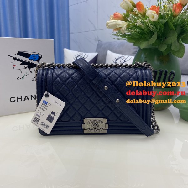 Replica CC Le Boy Flap Bag caviar leather 25CM