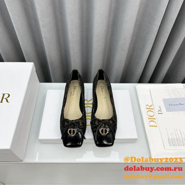 Duplicate DIOR D-Doll  BALLET FLAT Designer