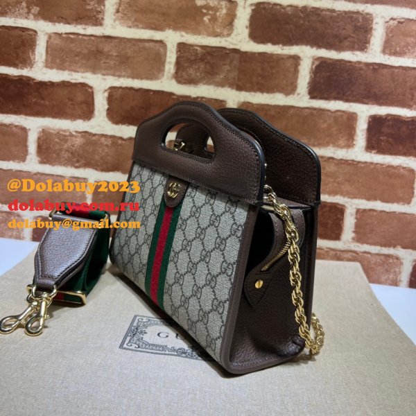 Gucci 1:1 replica 693724 Ophidia small tote with Web Top Handle Bag