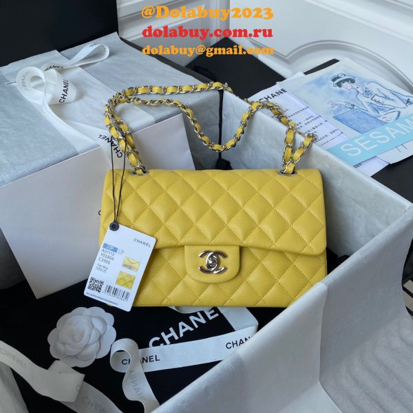 Top quality Fake Small Flap Lambskin CF 23cm