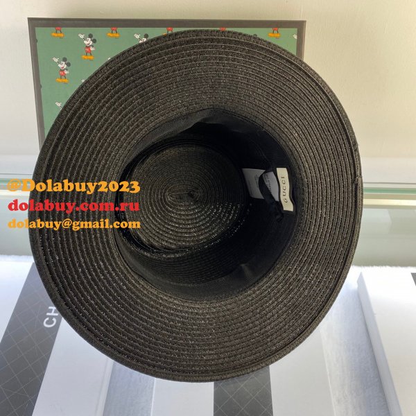 UK Gucci Belt design straw hat