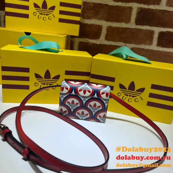 Best Adidas X Gucci Fake 702248 Card Case With Horsebit