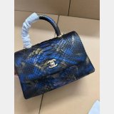 7 Star Luxury CC HANDLE SNAKE SKIN HANDBAG 25CM