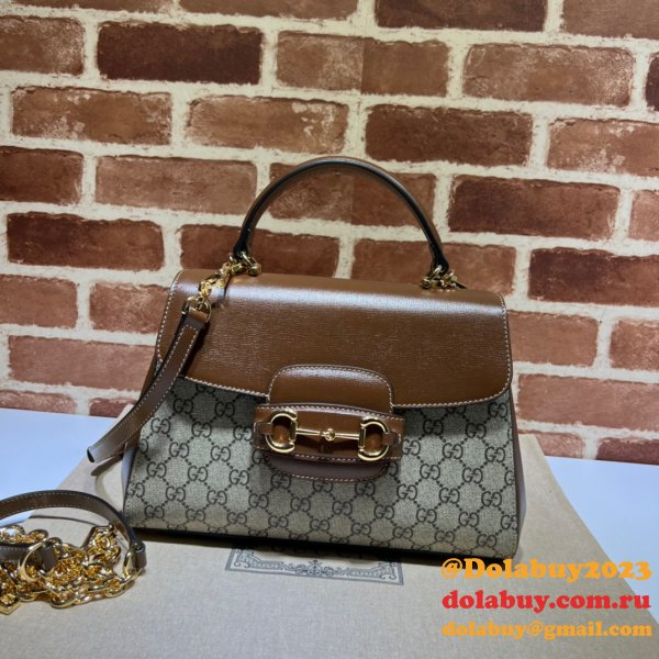 Replicas Gucci High-end Horsebit 1955 Top Handle 702049 Bags