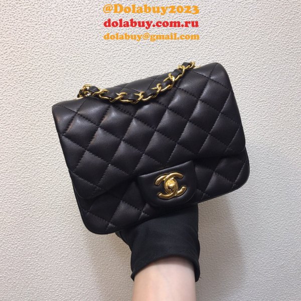 Fashion CC 1115 Lambskin Flap Bag 17cm