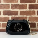 Luxury Gucci Blondie 815711/815715/815719 Shoulder Black/Red Duplicate Bag