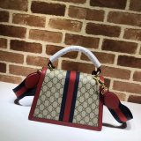 Gucci Fashion 476541 GG Supreme Queen Margaret Small Top Handle Bag