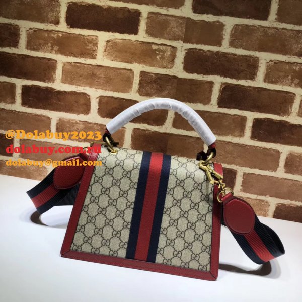 Gucci Fashion 476541 GG Supreme Queen Margaret Small Top Handle Bag