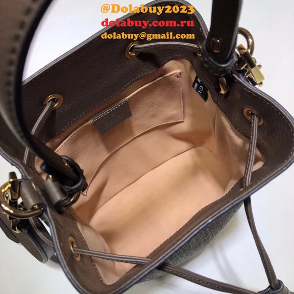 Beige/Ebony Knockoff 550621 GG Supreme Ophidia Small Bucket Bag