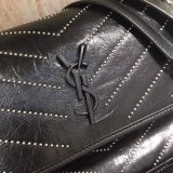 Top Quality YSL Niki 28CM crinkled vintage black leather