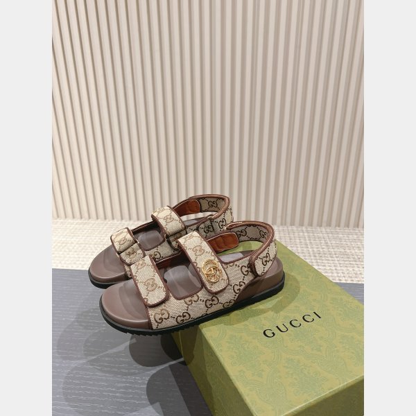 Top Quality gucci WOMEN'S SANDAL WITH DOUBLE G