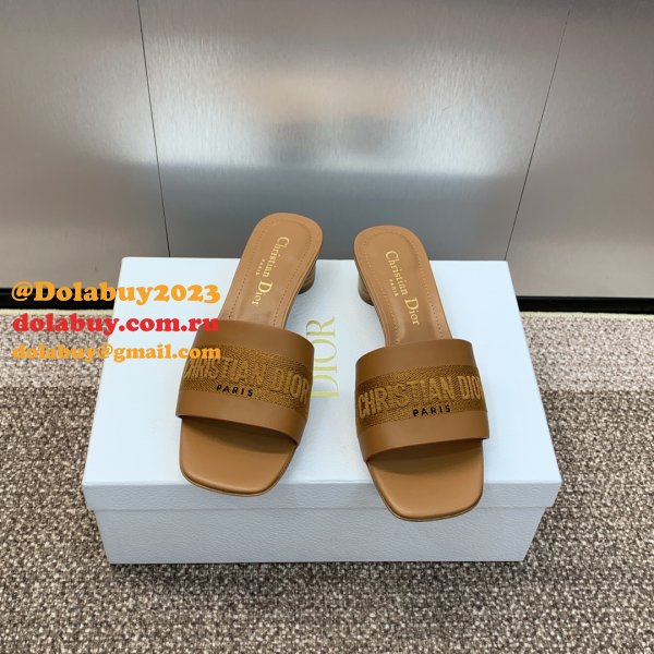 Top Quality DIOR Dway Heeled Slide