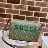 Gucci 664143 Best Quality Children's cat print messenger replica bag