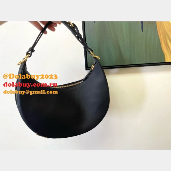 Best Fendi Fendigraphy leather shoulder hobo bag