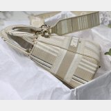 Lady Christian Dior Top Quality 24cm Embroidery Fake Bags