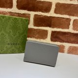 Best Gucci Replicas GG Marmont Medium Wallet 644407 Black/Gray/Apricot Leather