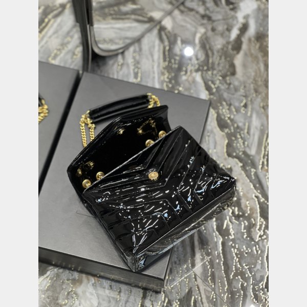 Designer Fake YSL Loulou 494699/467072 Black Handbags Online