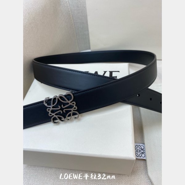 Loewe Top Quality Fashion Anagram 3.2CM Width Replicas Belts