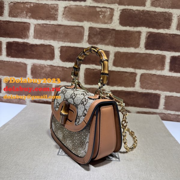 Gucci Replica Bamboo 1947 735116 Top Handle 1:1 Mirror Bag