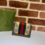 Quality Replicas 1:1 Gucci 523155 GG Supreme Ophidia Card Case Wallet