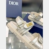 Top Quality dior Fabric with Gold-Tone Butterfly Dioract Sandal