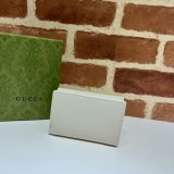 Best Gucci Replicas GG Marmont Medium Wallet 644407 Black/Gray/Apricot Leather