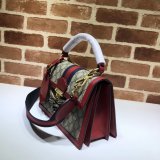 Gucci Fashion 476541 GG Supreme Queen Margaret Small Top Handle Bag