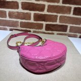 Gucci 1:1 Mirror 739736 GG Matelassé Designer Black/Pink Bag