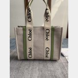 Best Quality Chloe Woody Tote Bag in Cotton Canvas 36CM